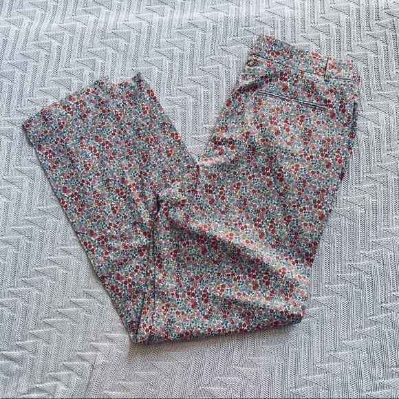 Vintage Jack Henry red floral clam diggers - Picture 1 of 10